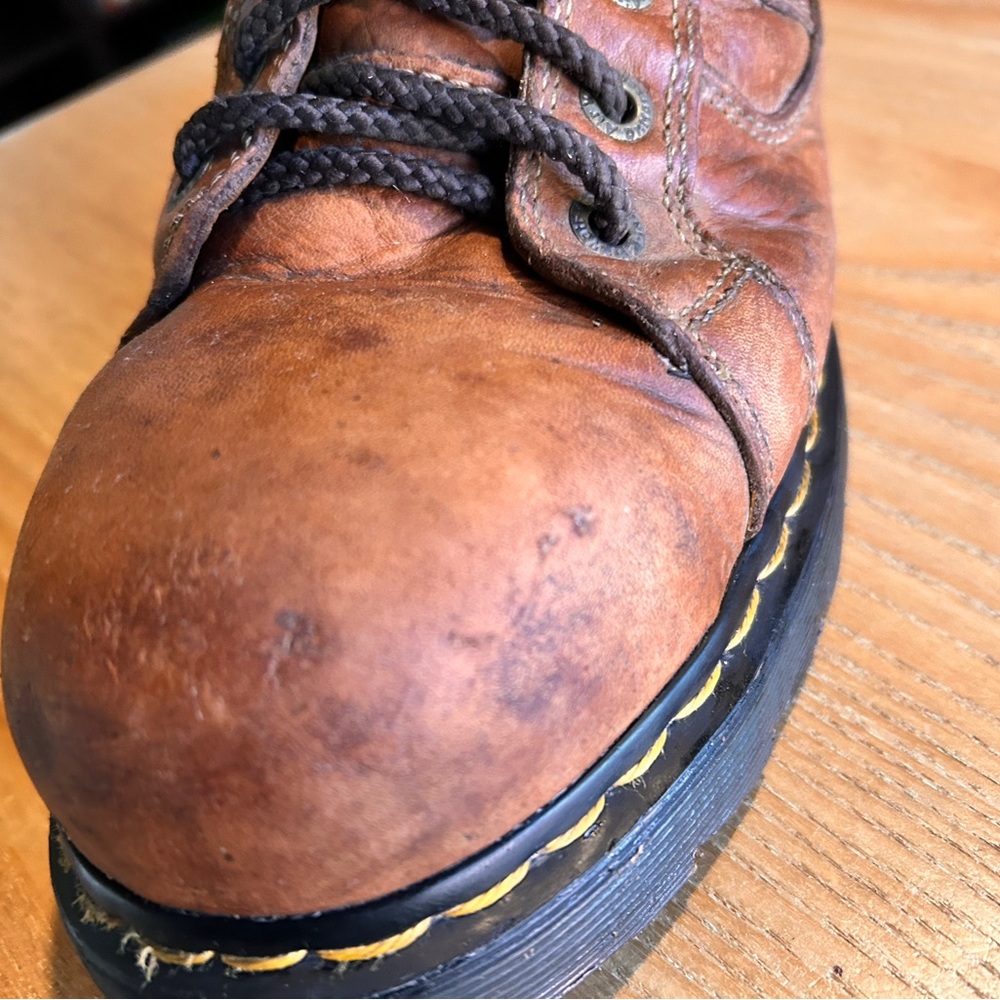 Dr. Martens Brown Leather Men's Boots - Picture 10 of 12